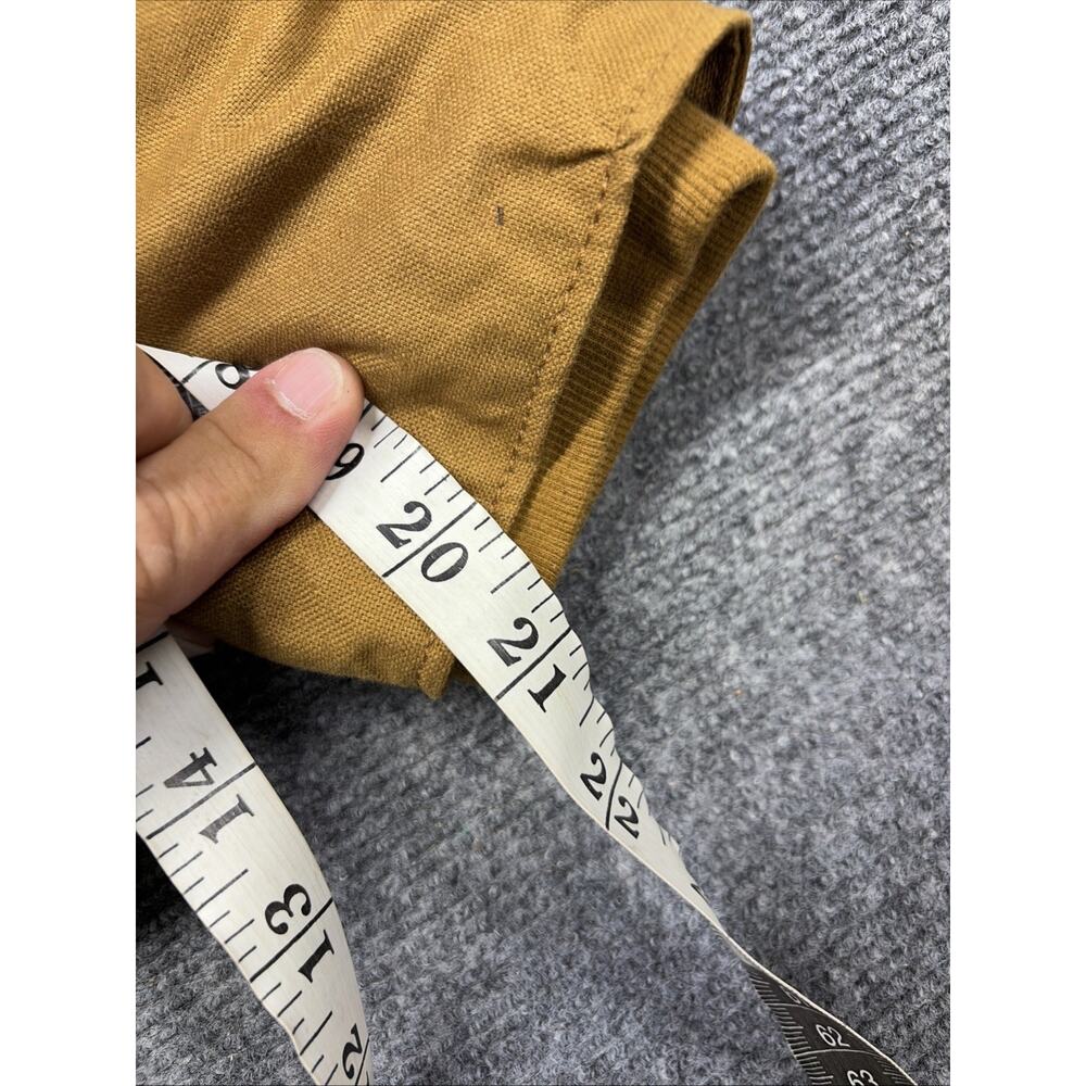 NWT Wrangler Workwear Hooded Jacket Men Sz S Tan Long Sleeve Full Zip MSRP$36.98 - Picture 4 of 6
